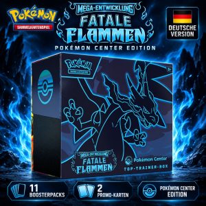 Pokémon Fatale Flammen Pokémon Center Top-Trainer-Box – Deutsch