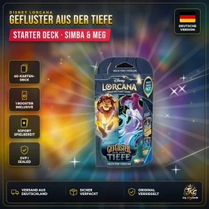 Disney Lorcana Geflüster aus der Tiefe Starter Deck Simba & Meg – Deutsch – Produktbild KINGCARDS