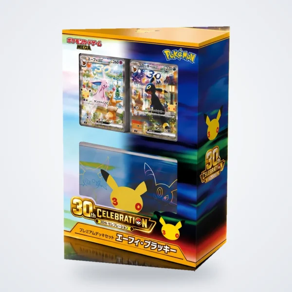 Pokémon 30th Celebration Premium Deck Set – Psiana und Nachtara (Espeon & Umbreon) – Japanisch