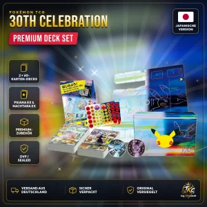 Pokémon 30th Celebration Premium Deck Set – Psiana und Nachtara (Espeon & Umbreon) – Japanisch – Produktbild KINGCARDS