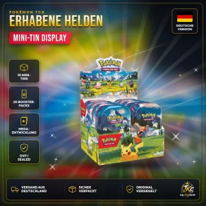 Pokémon Erhabene Helden Mini-Tin Display – Deutsch – Produktbild KINGCARDS