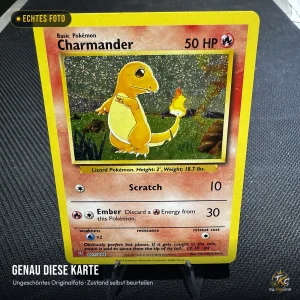 Pokémon Glumanda (Charmander) 001/034 Holo – Pokémon TCG Classic (CLC) – Englisch – echtes Foto genau dieser Karte