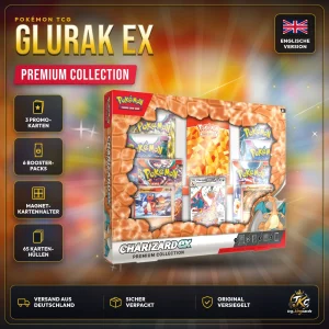 Pokémon Glurak ex Premium Kollektion (Charizard ex Premium Collection) – Englisch, originalversiegelt