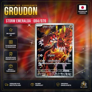 Pokémon Groudon 084/076 AR – Storm Emeralda (M6) – Japanisch – Produktbild KINGCARDS