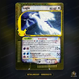 Pokémon Lugia Kristall-Typ 149/147 – 30 Jahre: Klassische Sammlung – Deutsch – Detailansicht Vorderseite