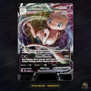Pokémon Mew-VMAX (Mew VMAX) 114/264 Rare Holo – Fusionsangriff – Deutsch – Detailansicht Vorderseite