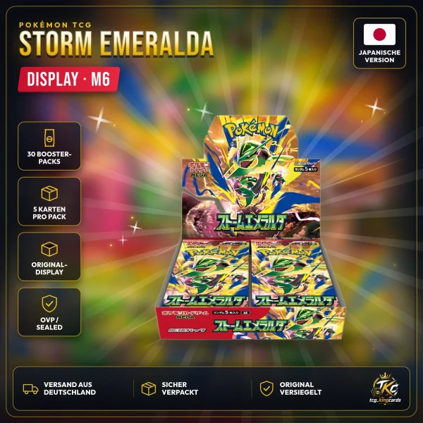 Pokémon Storm Emeralda (M6) Display – Japanisch – Produktbild KINGCARDS