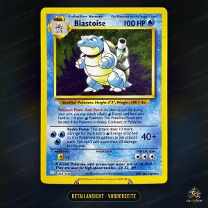 Pokémon Turtok (Blastoise) 003/034 Holo – Pokémon TCG Classic (CLB) – Englisch – Detailansicht Vorderseite